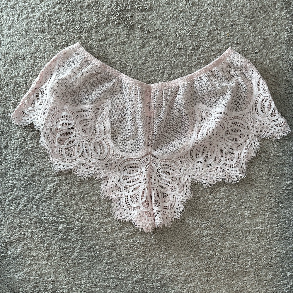 Victoria's Secret Light Pink Lace Boyshorts